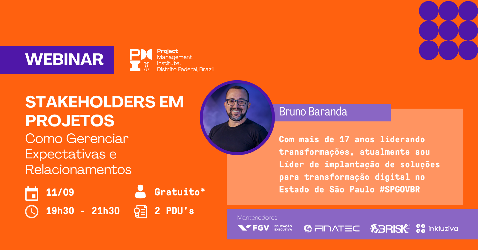 Webinar | Stakeholders em Projetos: Como Gerenciar Expectativas e Relacionamentos