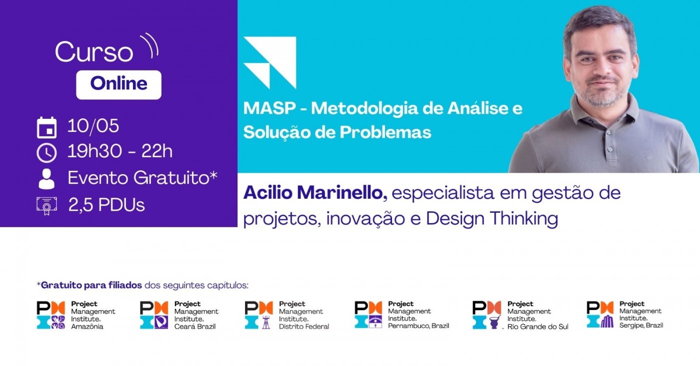 Curso Online | MASP – Metodologia de Análise e Solução de Problemas