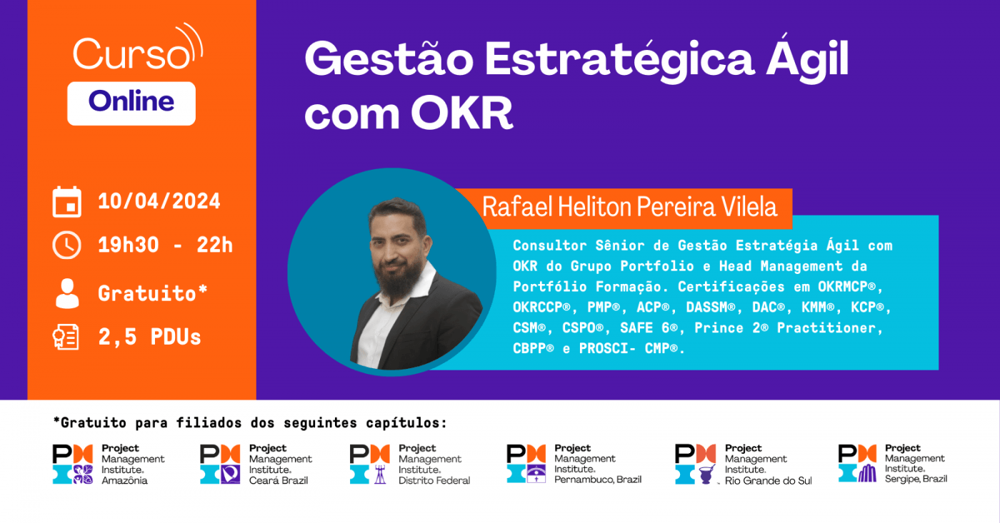 Curso Online | Gestão Estratégica Ágil com OKR