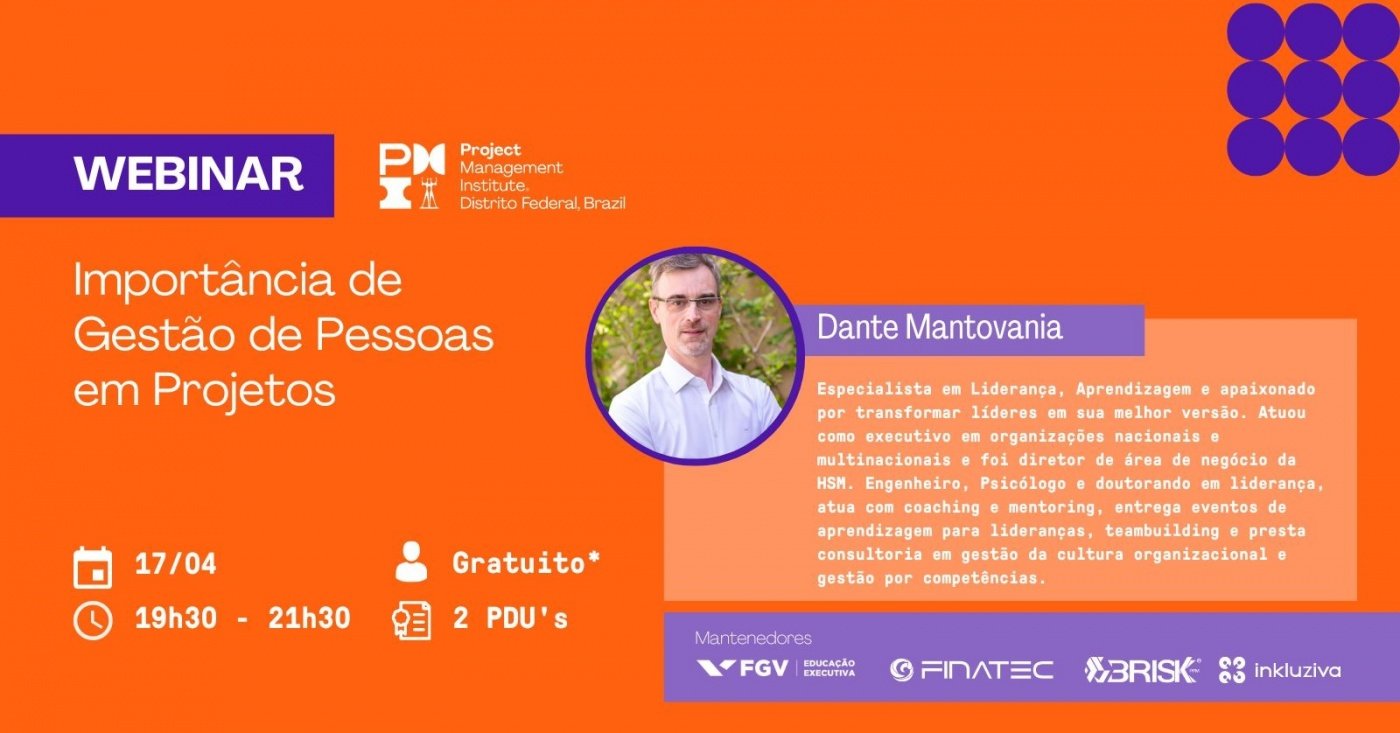 Webinar | Importância de Gestão de Pessoas em Gestão de Projetos