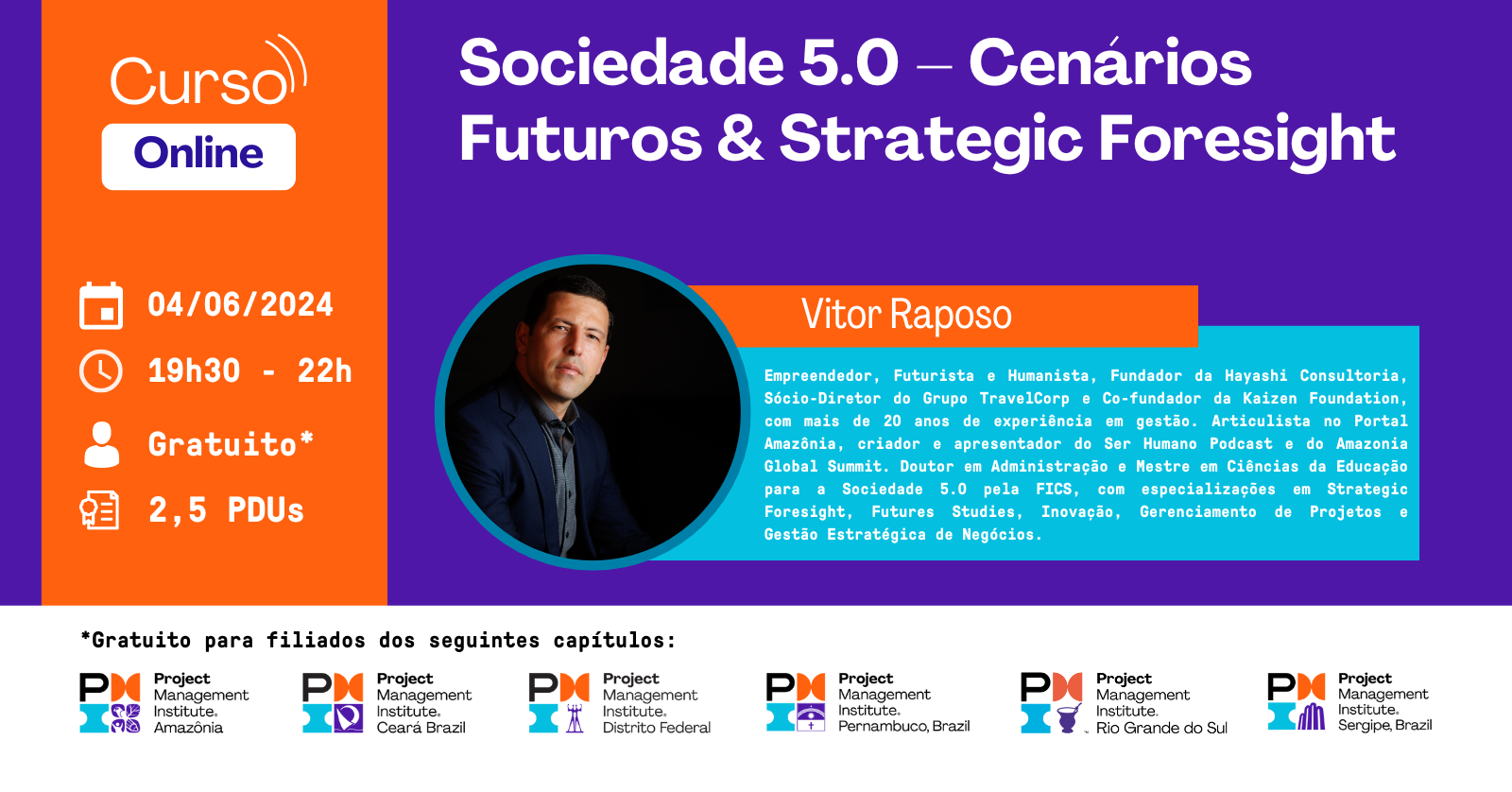 Curso Online | Sociedade 5.0 – Cenários Futuros & Strategic Foresight