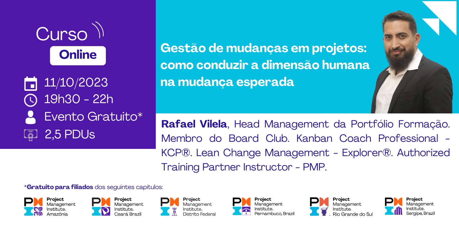 Curso Online | Gestão de mudanças em projetos: como conduzir a dimensão humana na mudança esperada