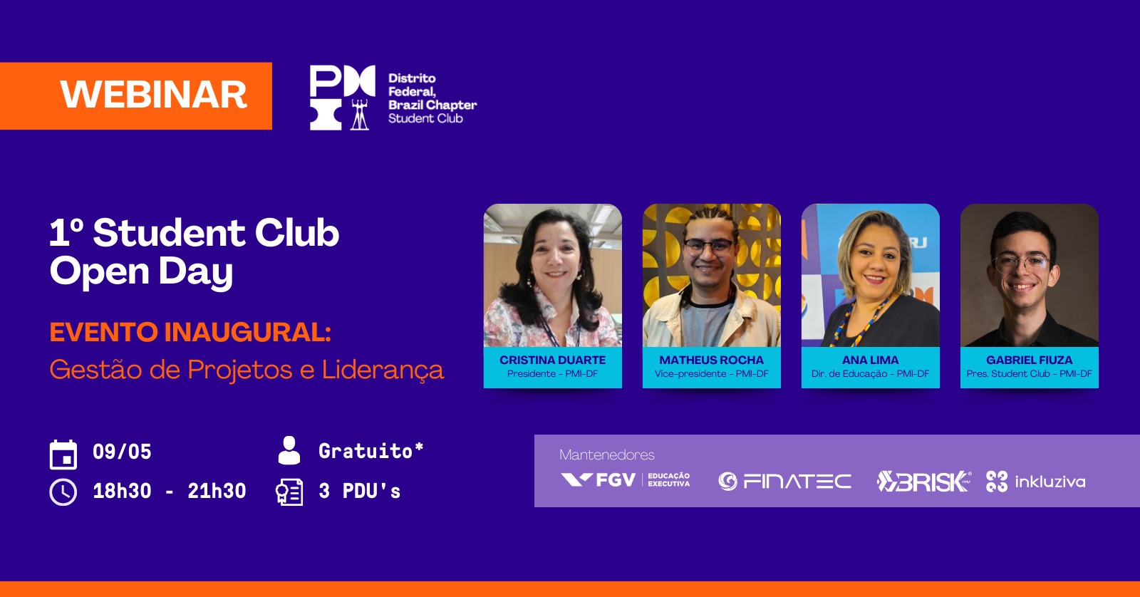 Webinar | Student Club Open Day: Gestão de Projetos e Liderança