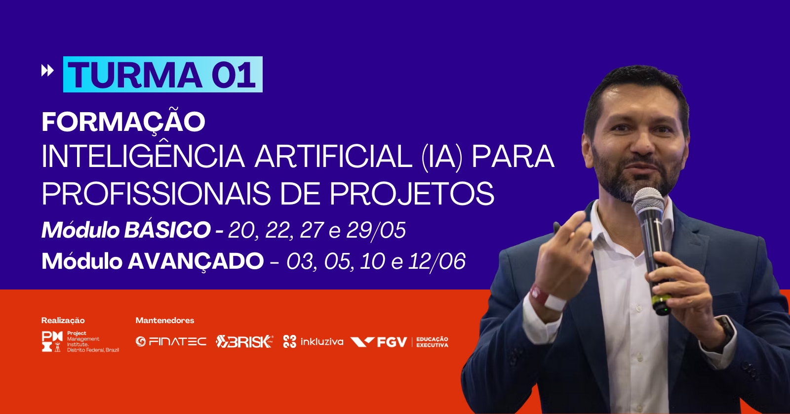 Turma 01 – Formação em Inteligência Artificial (IA) para profissionais de Projetos