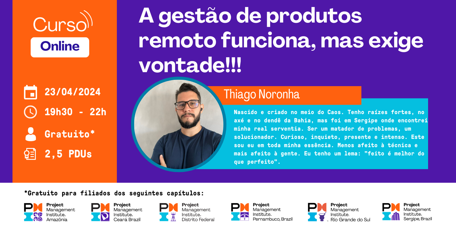 Curso Online | A Gestão de Produtos Remoto Funciona, mas exige vontade